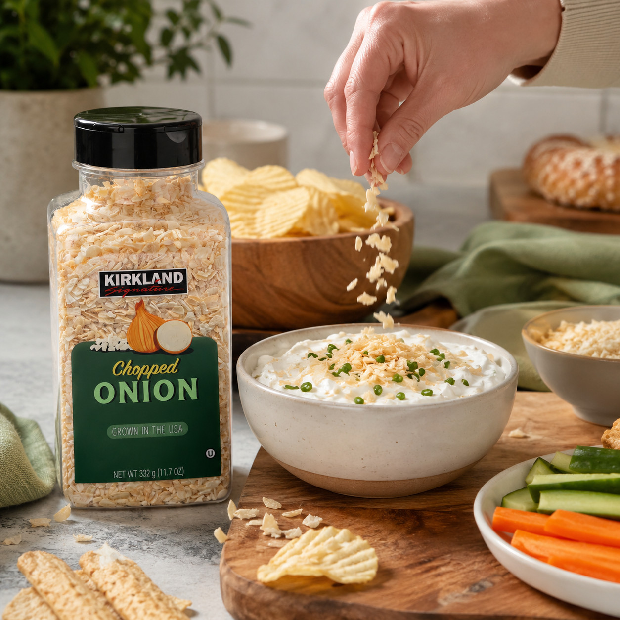 Kirkland Signature Dried Chopped Onion 11.7 oz