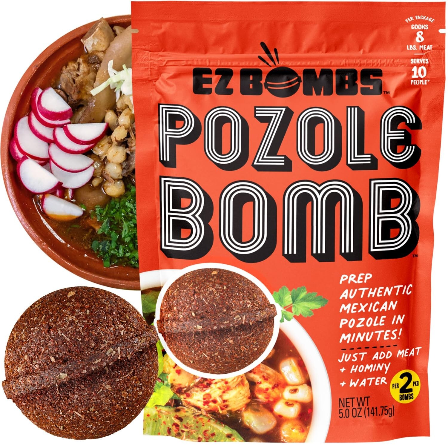Pozole Bomb Seasoning Pack of 2 – Authentic Mexican Soup Mix for Quick Meals