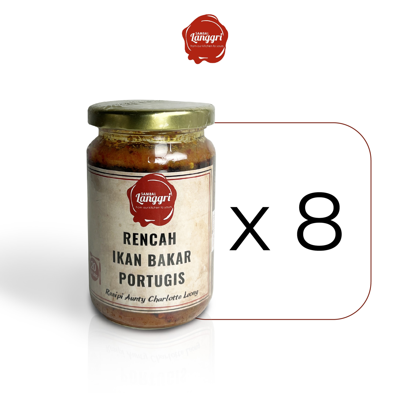 8x Homemade Portuguese-Styled Grilled Fish Sauce 16.9oz, 100% Natural & Less Oil