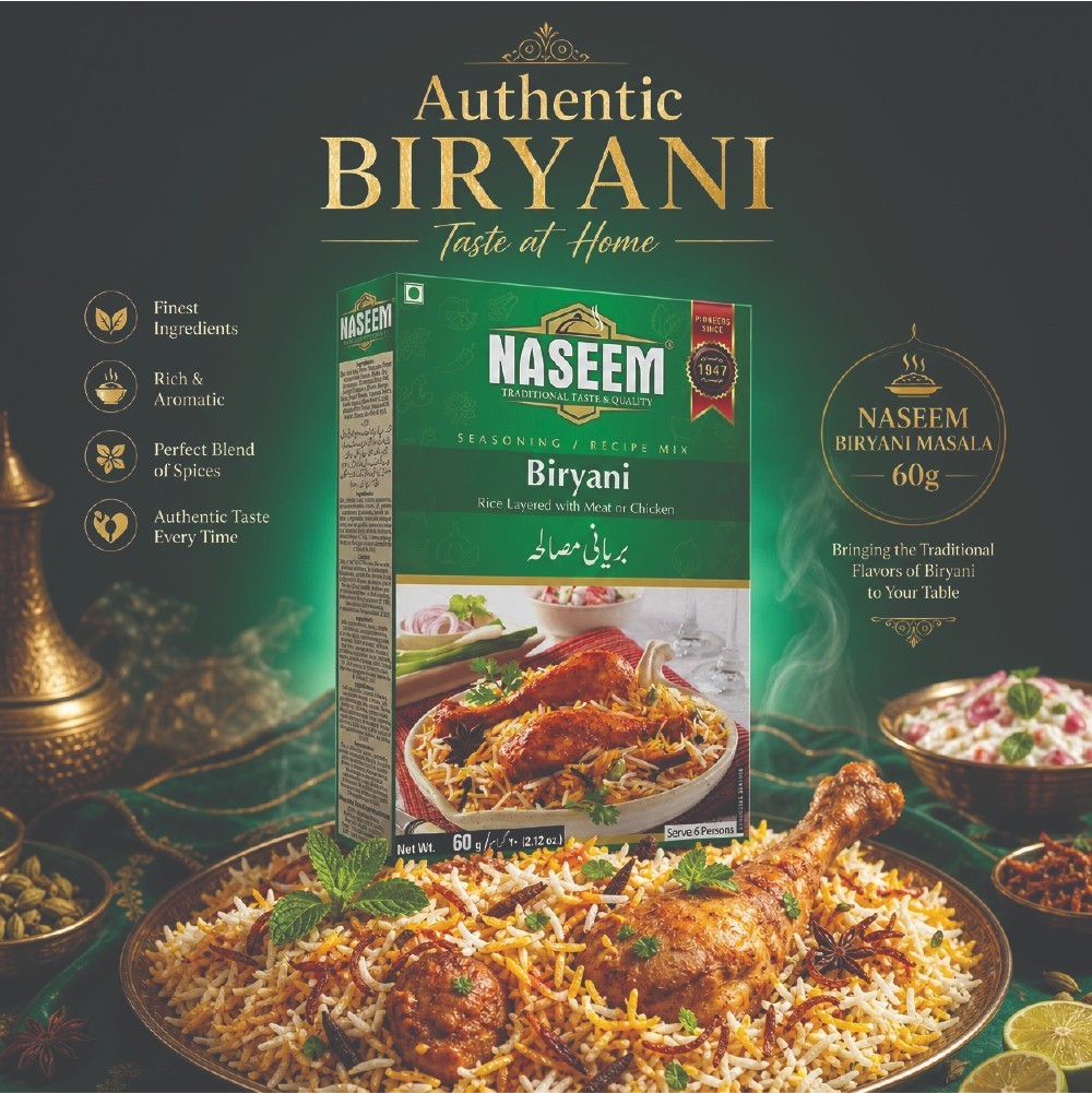 Pack of 12 Naseem Biryani Masala 60g Traditional Pakistani Biryani Seasoning