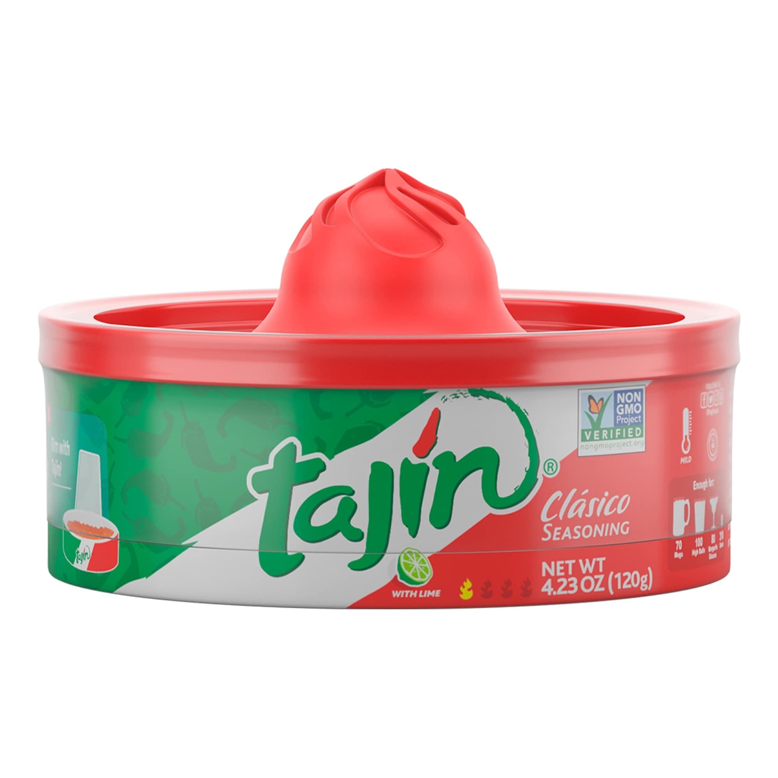 Tajin Clasico Seasoning Rimmer With Lime, 4.23 oz