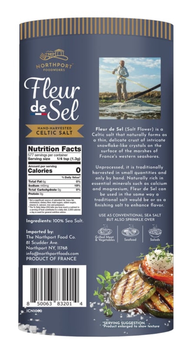 Northport Foodworks FLEUR DE SEL ATLANTIC CELTIC SALT 26OZ Imported From France