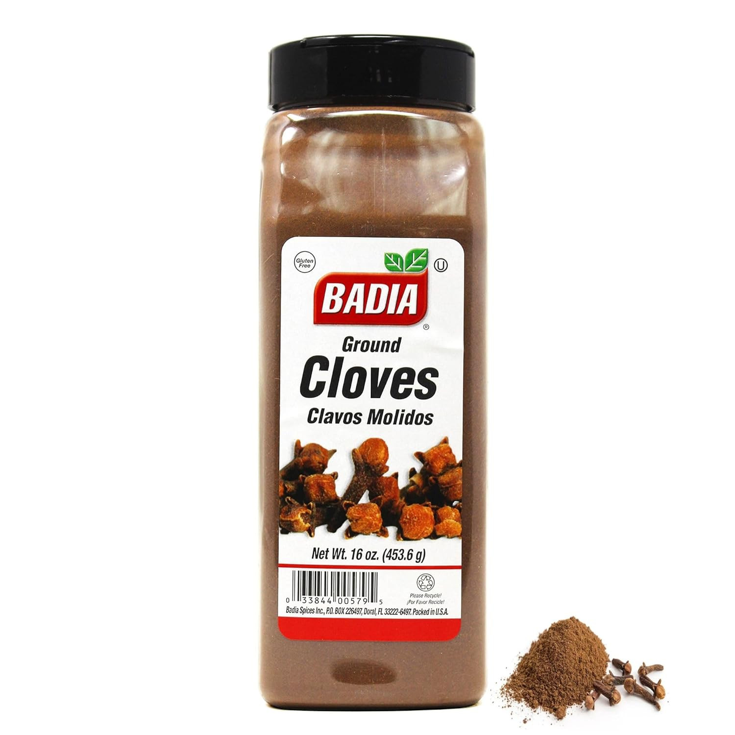 Badia Ground Cloves, 16 Oz – Premium Spice for Baking, Cooking & Beverages, Warm