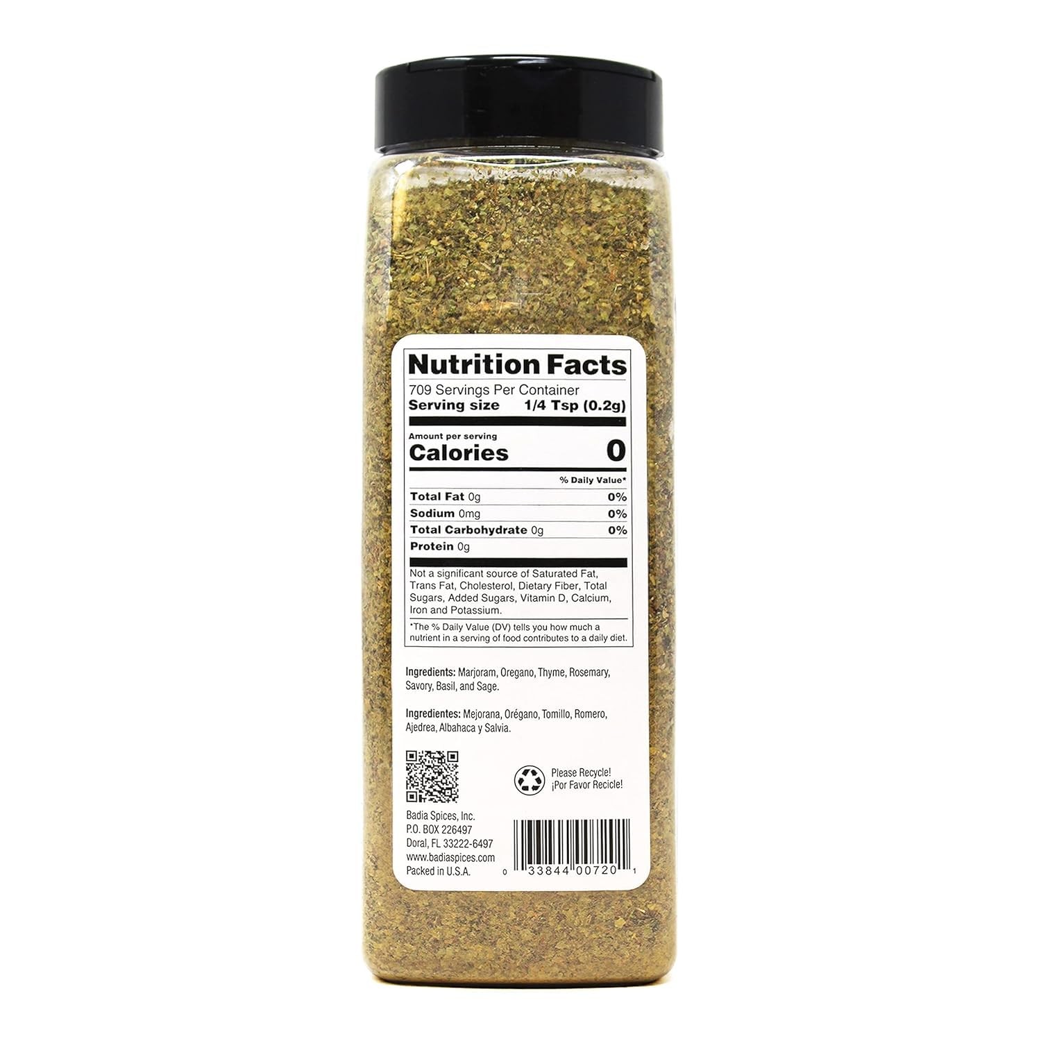 Badia Italian Seasoning, Mediterranean Blend, 5 oz | Classic Mix of Herbs for Pa