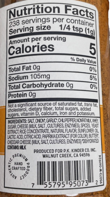 Kinder’s Chili Cheese Seasoning 8.4 Ounce Spice Mix Meat Vegetables Popcorn NEW