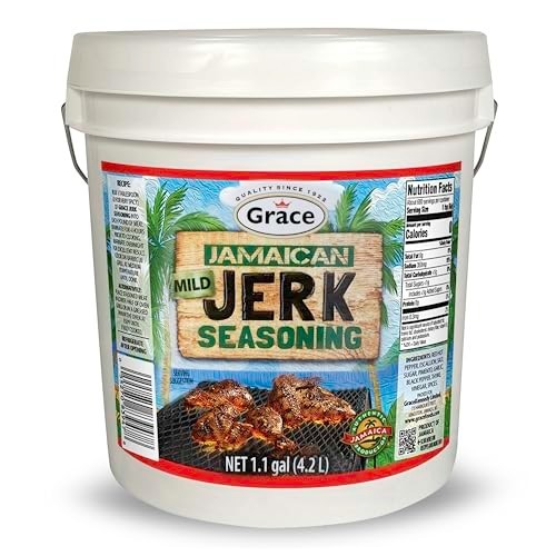 Mild Jamaican Jerk Seasoning – 9lb Tub – Authentic Flavor for Grilling & Cooking