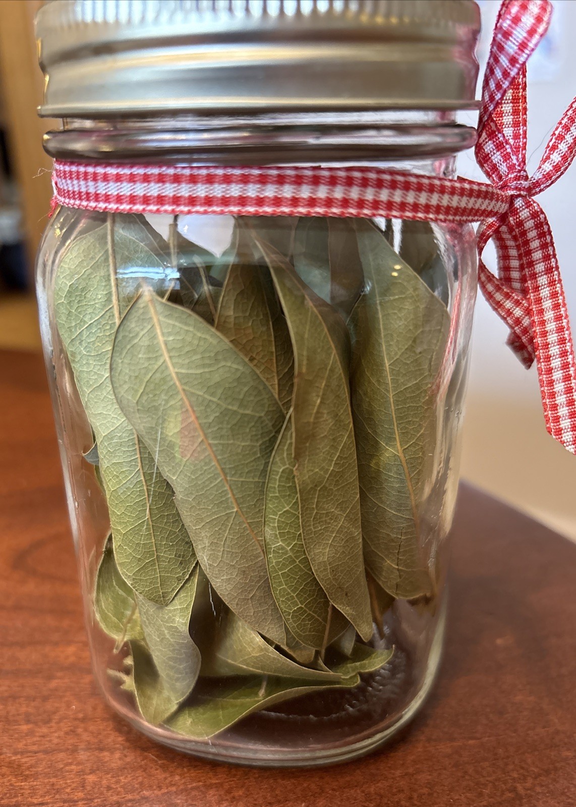 Dried California Bay Laurel Leaves (50) Classic Mason Jar Hand-Picked in Oregon