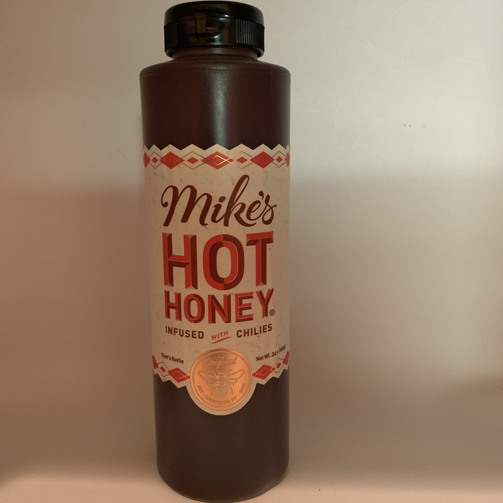 Mike’s Hot Honey 24 oz Chef’s Bottle Spicy Honey with Kick Sweetness Exp. 4/2028