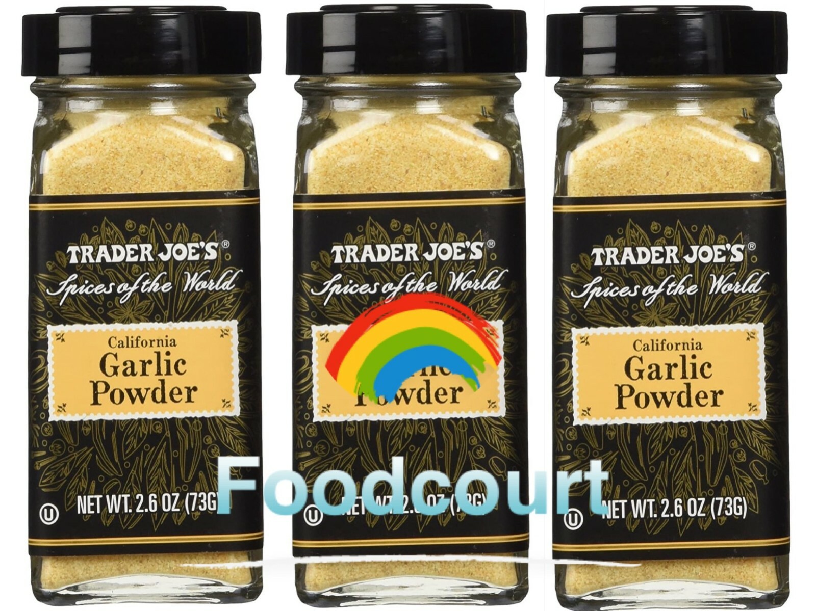 3 Packs Trader Joe’s Spices of the World California Garlic Powder 2.6 oz Each