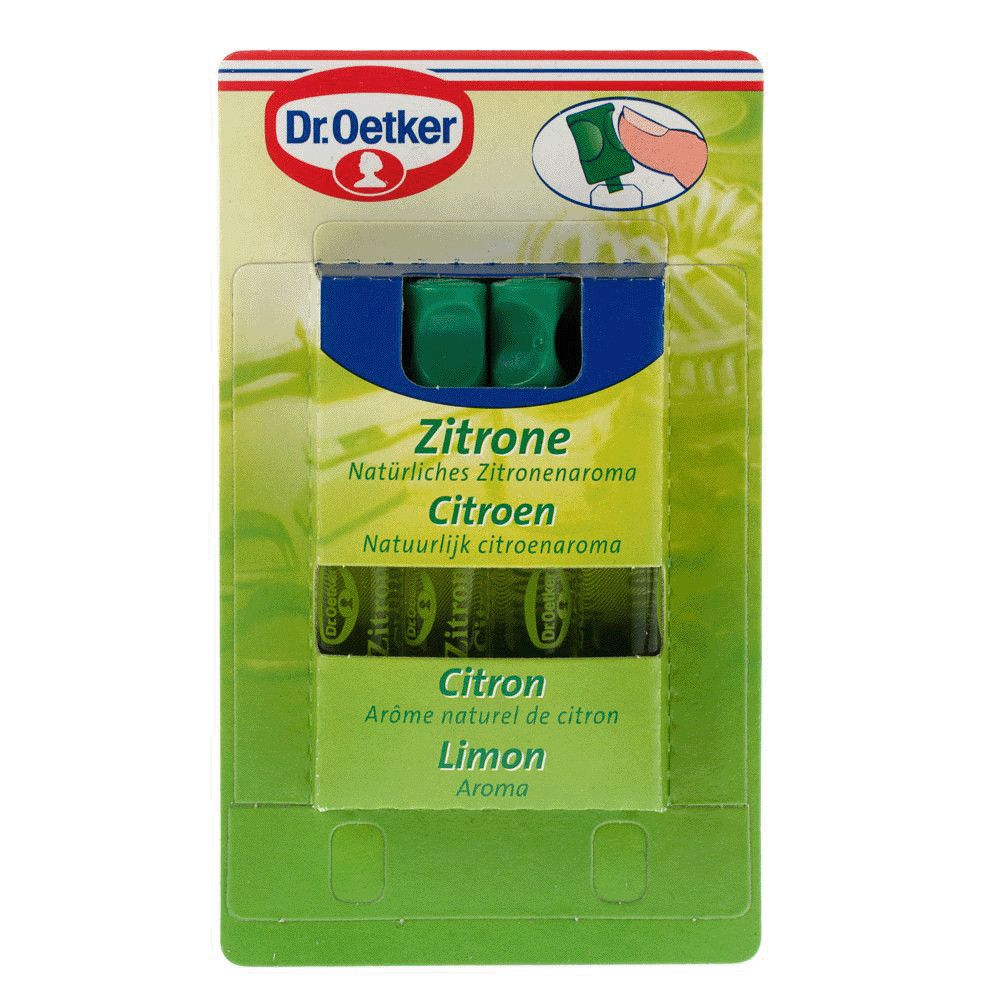 Dr. Oetker Aroma LEMON flavoring for baking & cooking 1 pack/4pc. FREE SHIP