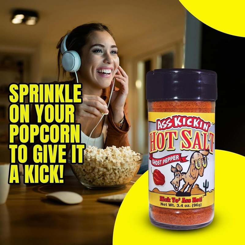 Ghost Pepper Spicy Salt Seasoning Gourmet Flavor Popcorn Margarita Gift 3.4oz US
