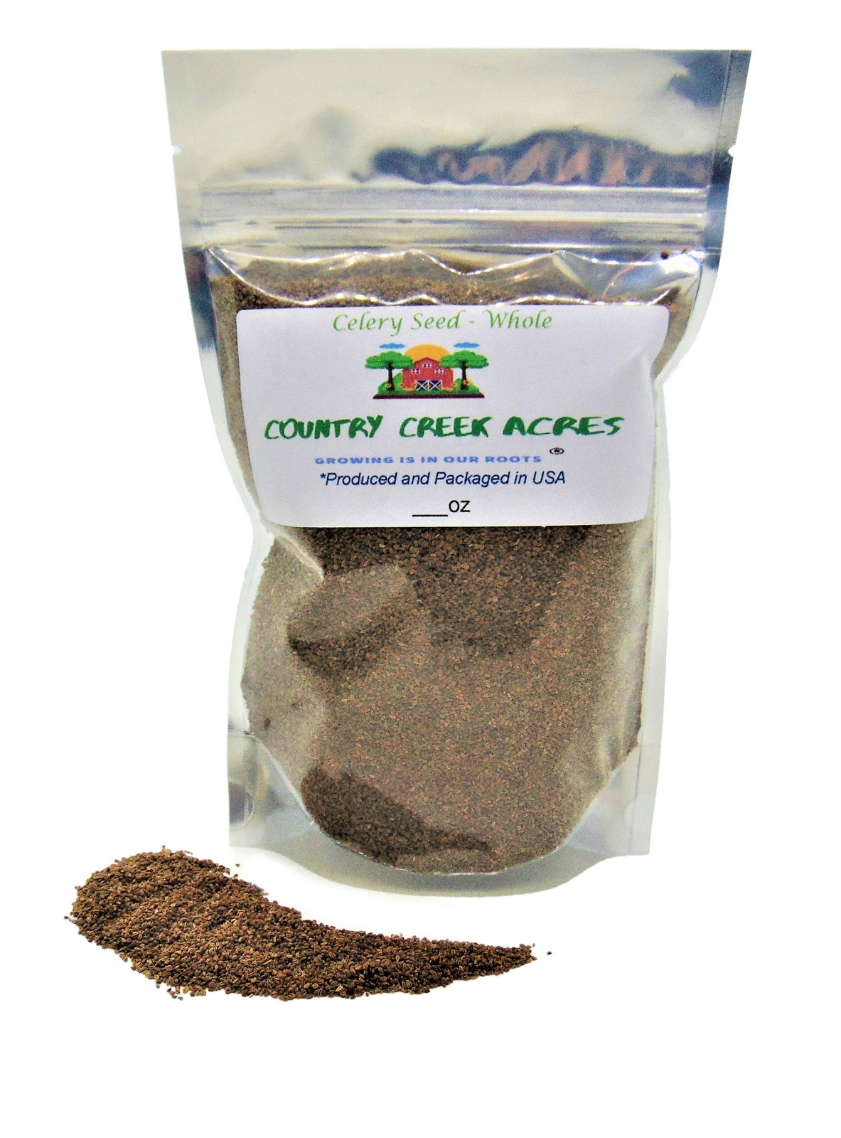 4 oz Whole Celery Seed Seasoning -Slightly Bitter Tasting -Country Creek LLC