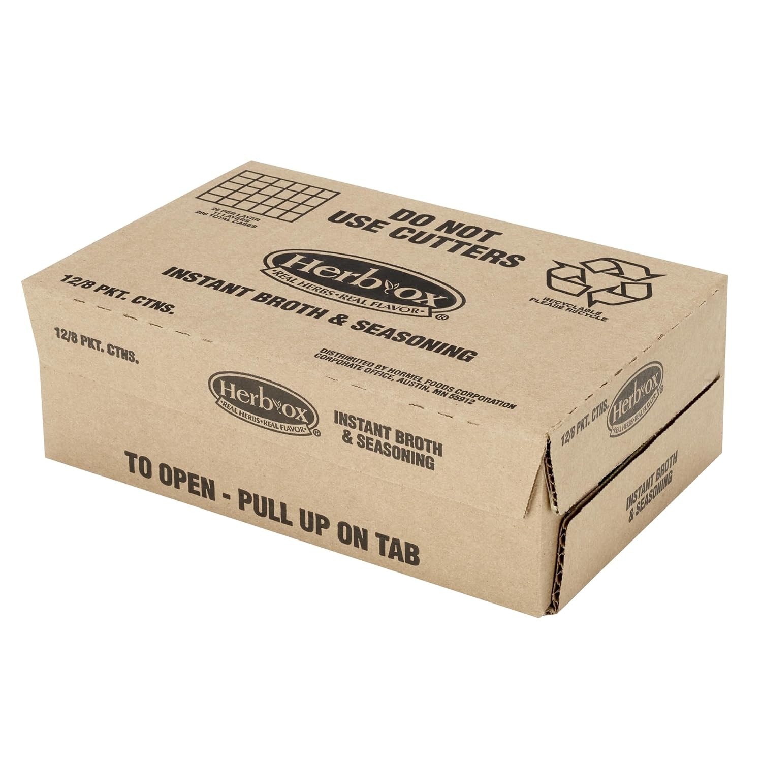 HERB-OX Sodium Free Chicken Bouillon Packets, 1.5 oz, Ounce (Pack of 12)