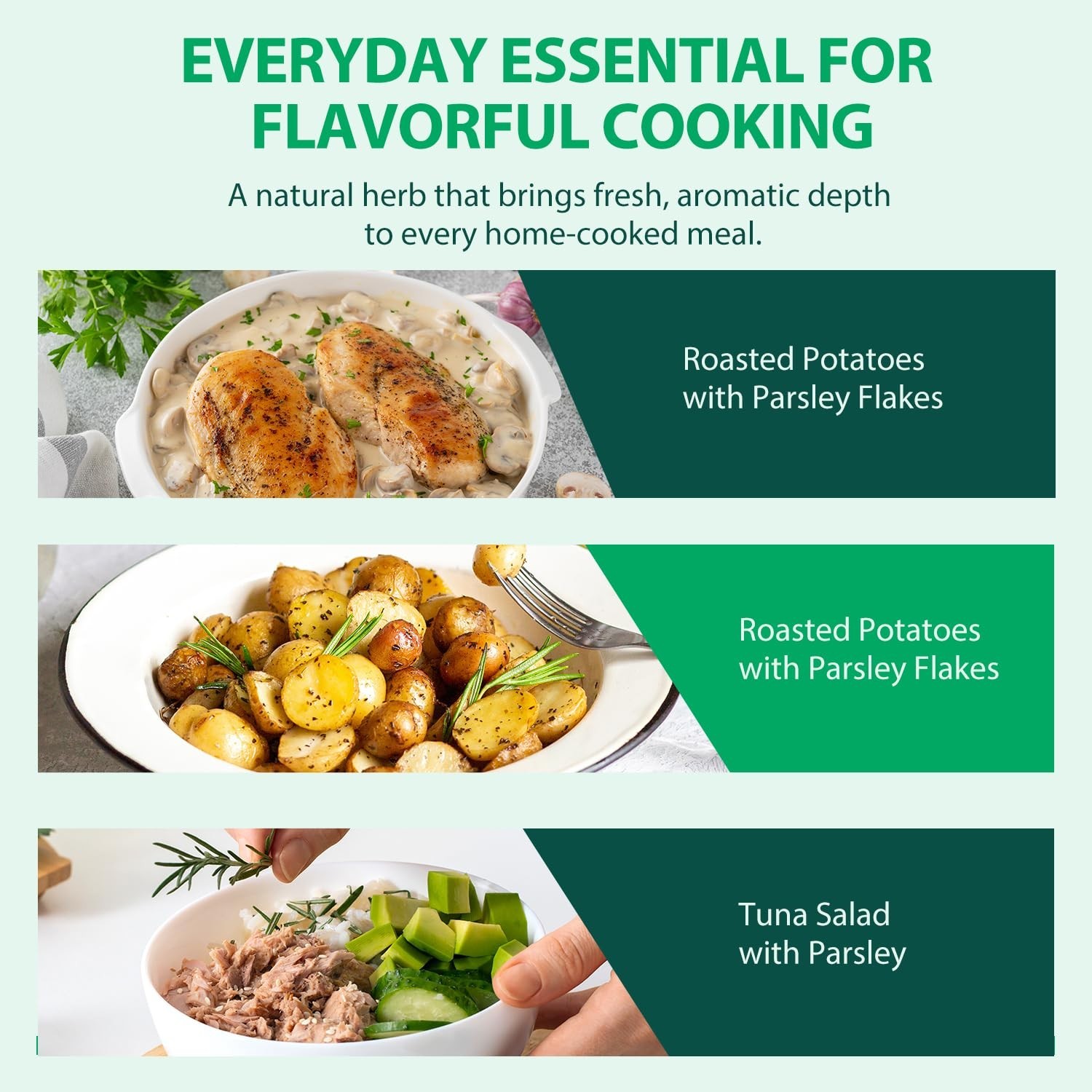 Versatile Parsley Flakes, 2.1 oz – Enhance Flavor & Presentation Effortlessly