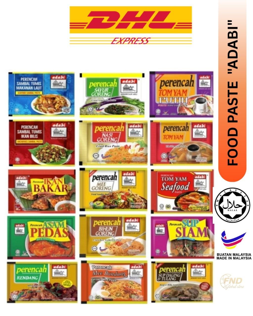 ADABI- MIX Food Paste for rice noodles seafood grilled soup vegetables