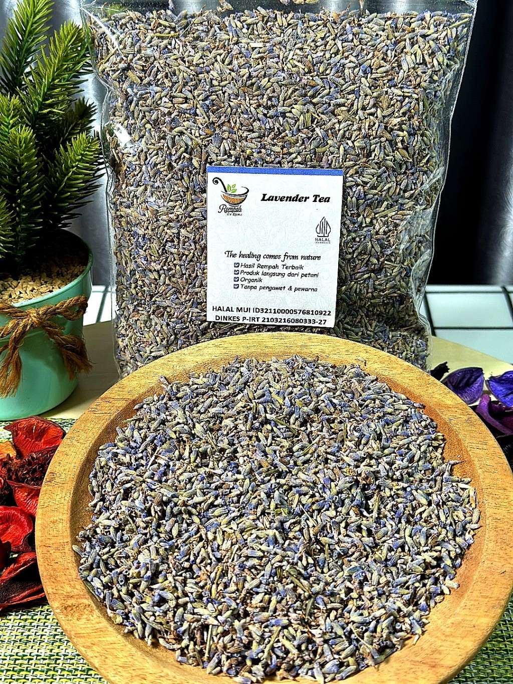 Dried Lavender Tea 100g Aromatic Buds Floral Infusion Mindful Cooking Aroma Ritu