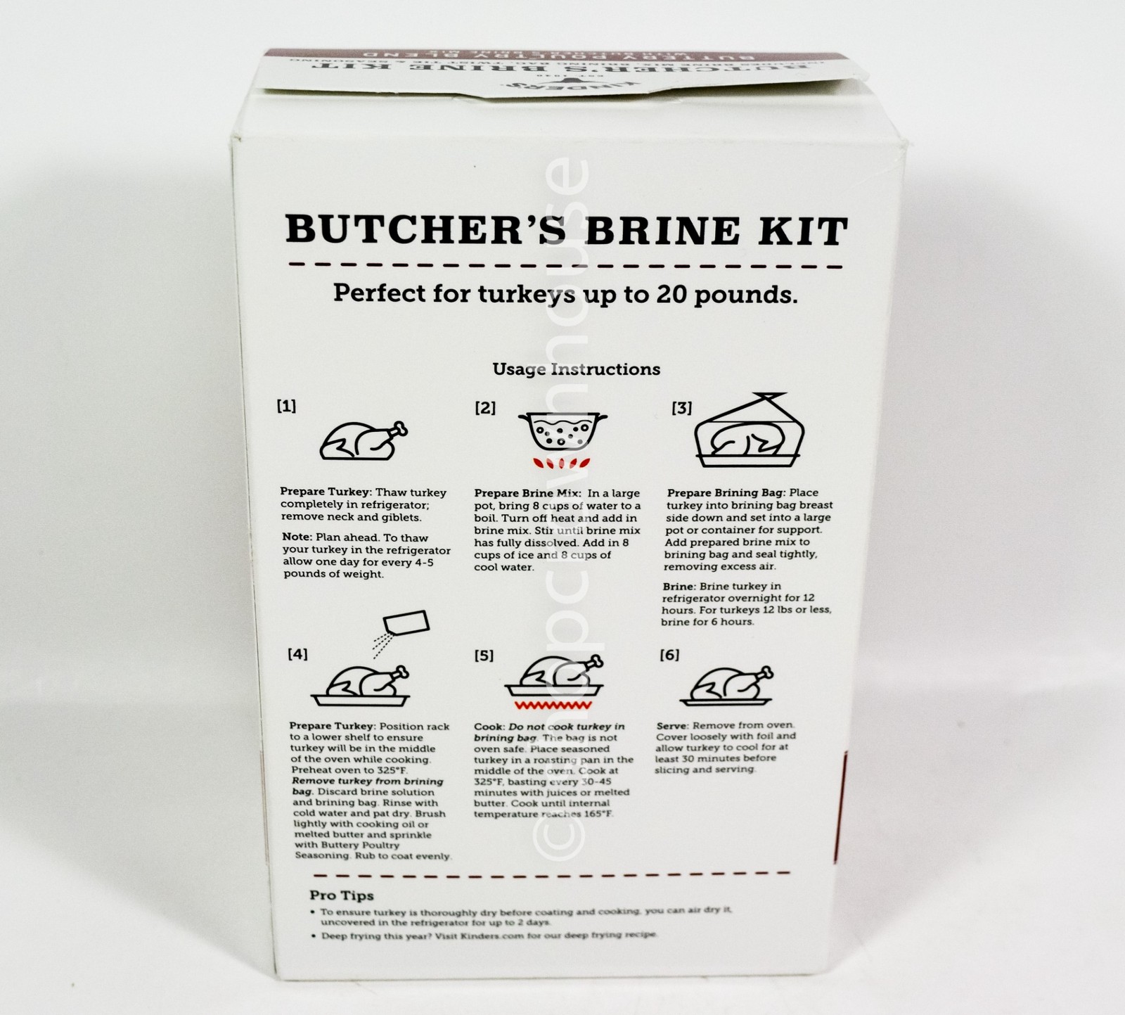 2 Kinder’s Butcher’s Organic Poultry Brine & Rub Kit 11.2oz box 09/18/2027