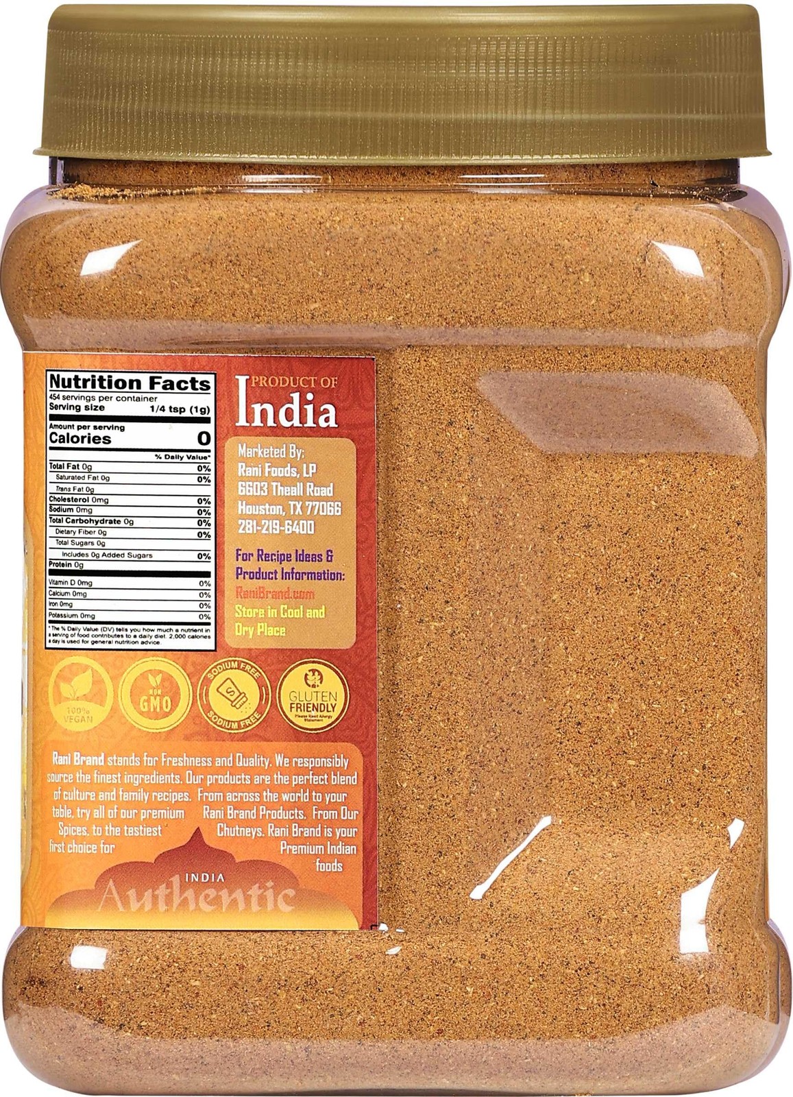 Rani Vindaloo Curry Masala Indian Spice Blend 16oz (1lb) 454g