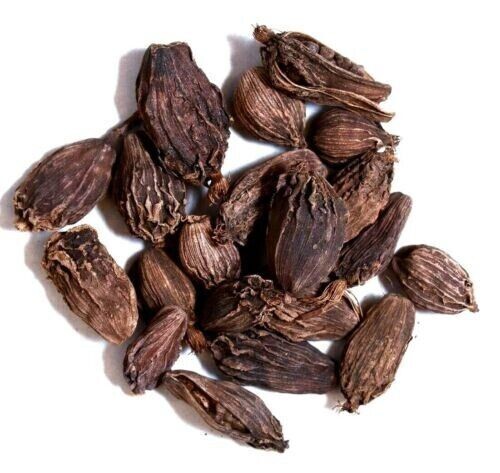 Whole Black Cardamon Pods 100gm / Badi Elachi / Cardamom Best Quality Free ship