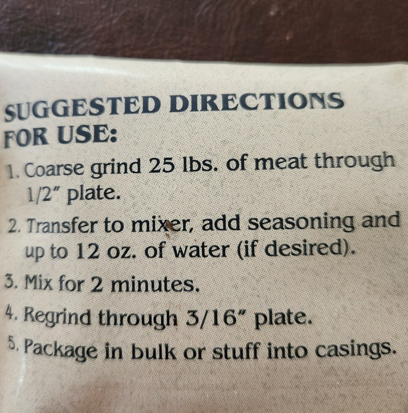 A.C. Legg Pork Sausage Seasoning Blend #29 for 25 Pounds of Meat 8 oz. USA!