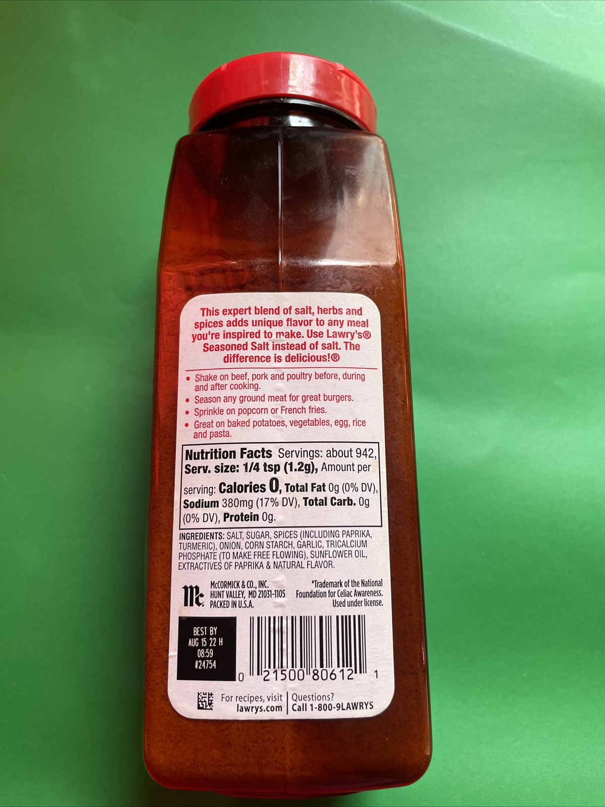 2 PACK SEASONED SALT THE ORIGINAL 40 OZ EACH