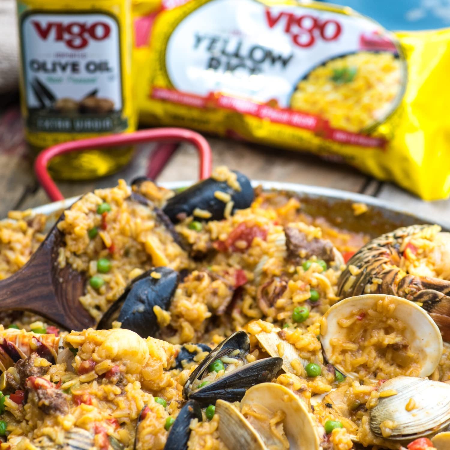 Traditional Paella Valenciana Rice Mix – Pack of 6 Seafood Meal Kits
