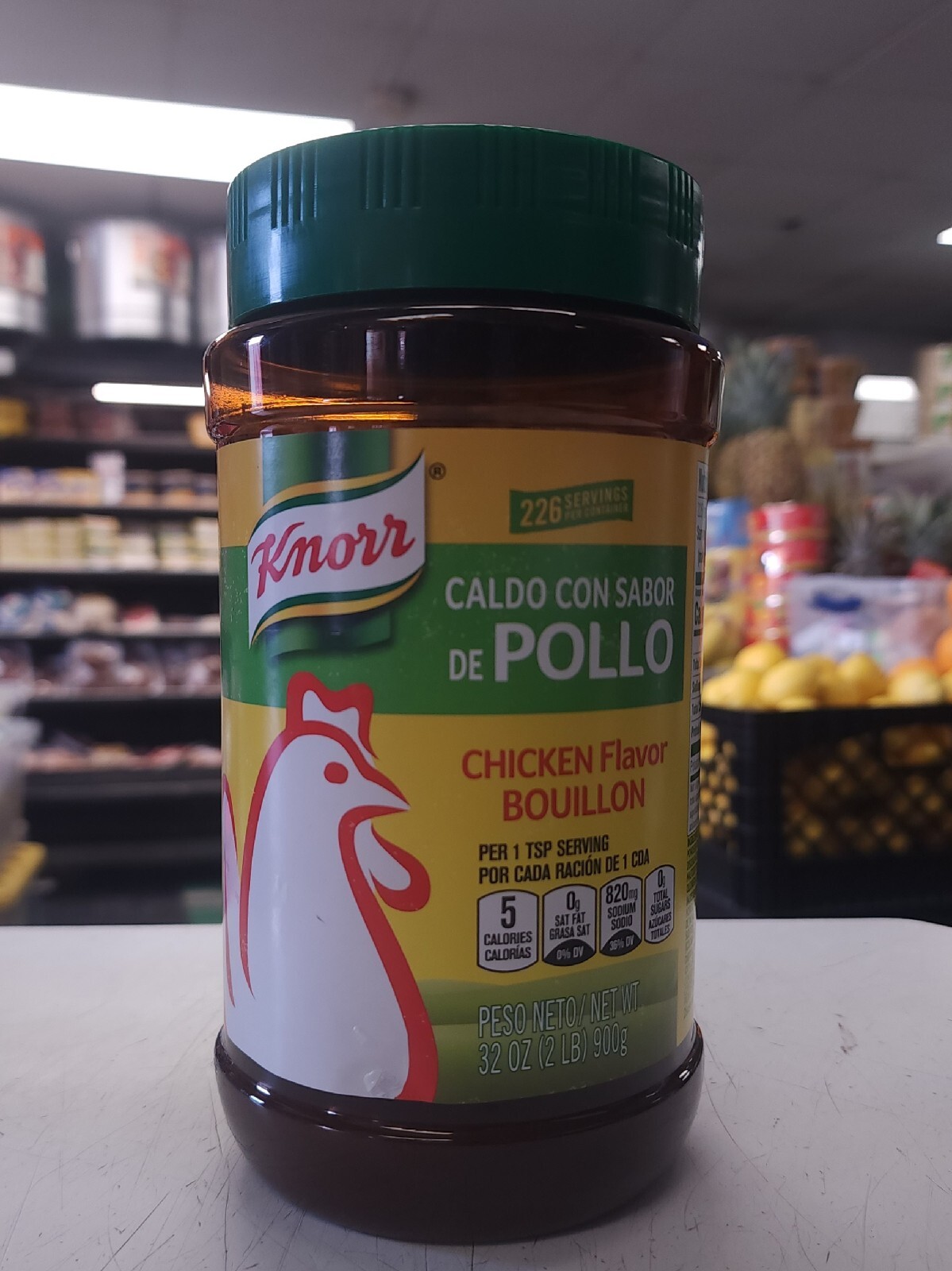 Knorr Chicken Granulated Bouillon 32 oz Caldo Con Sabor De Pollo Jumbo Jar