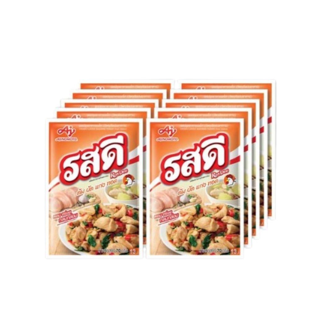 Rosdee Powder Chicken Ajinomoto Flavor Seasoning Thai Cooking Food10 x 70g.