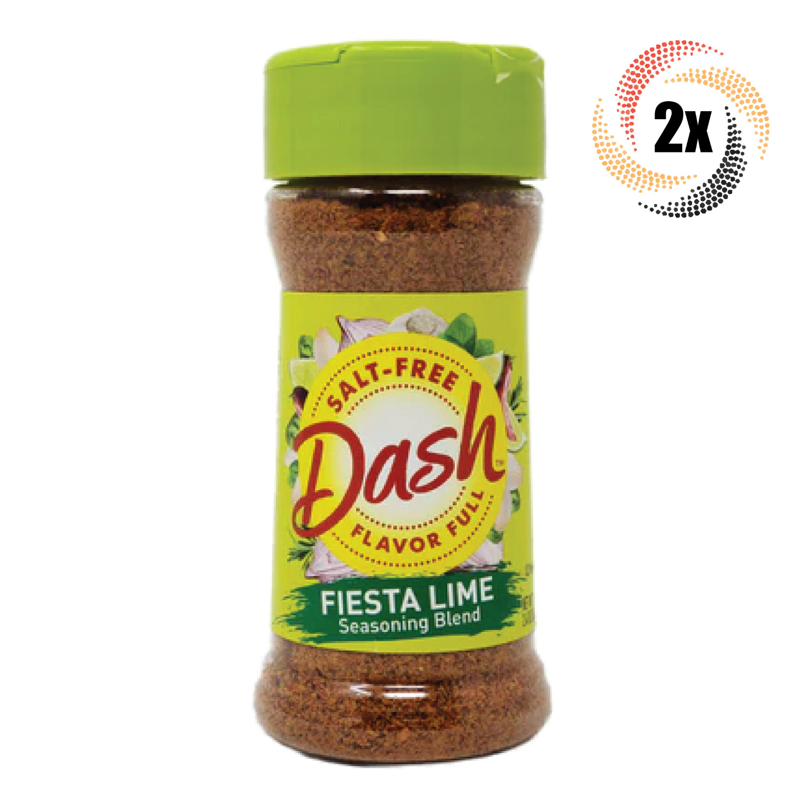 2x Shakers Mrs Dash Flavor Full Salt Free Fiesta Lime Seasoning Blend 2.4oz