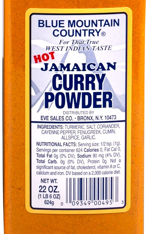 Blue Mountain Country Jamaican Curry Authentic Caribbean Seasoning 22oz, 2 pack