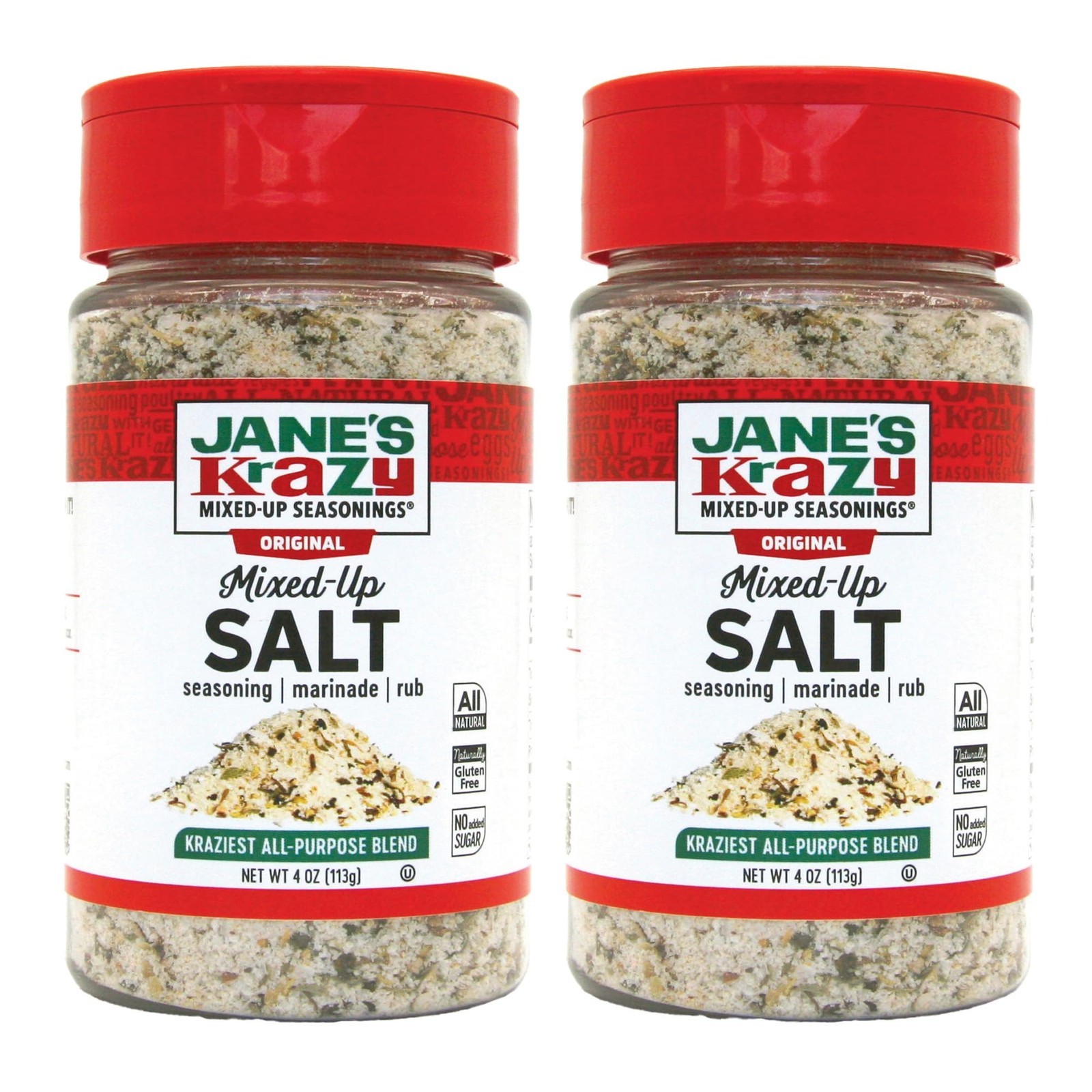 Jane’s Krazy Mixed Up Salt 4 oz (Pack of 2) 4 Ounce