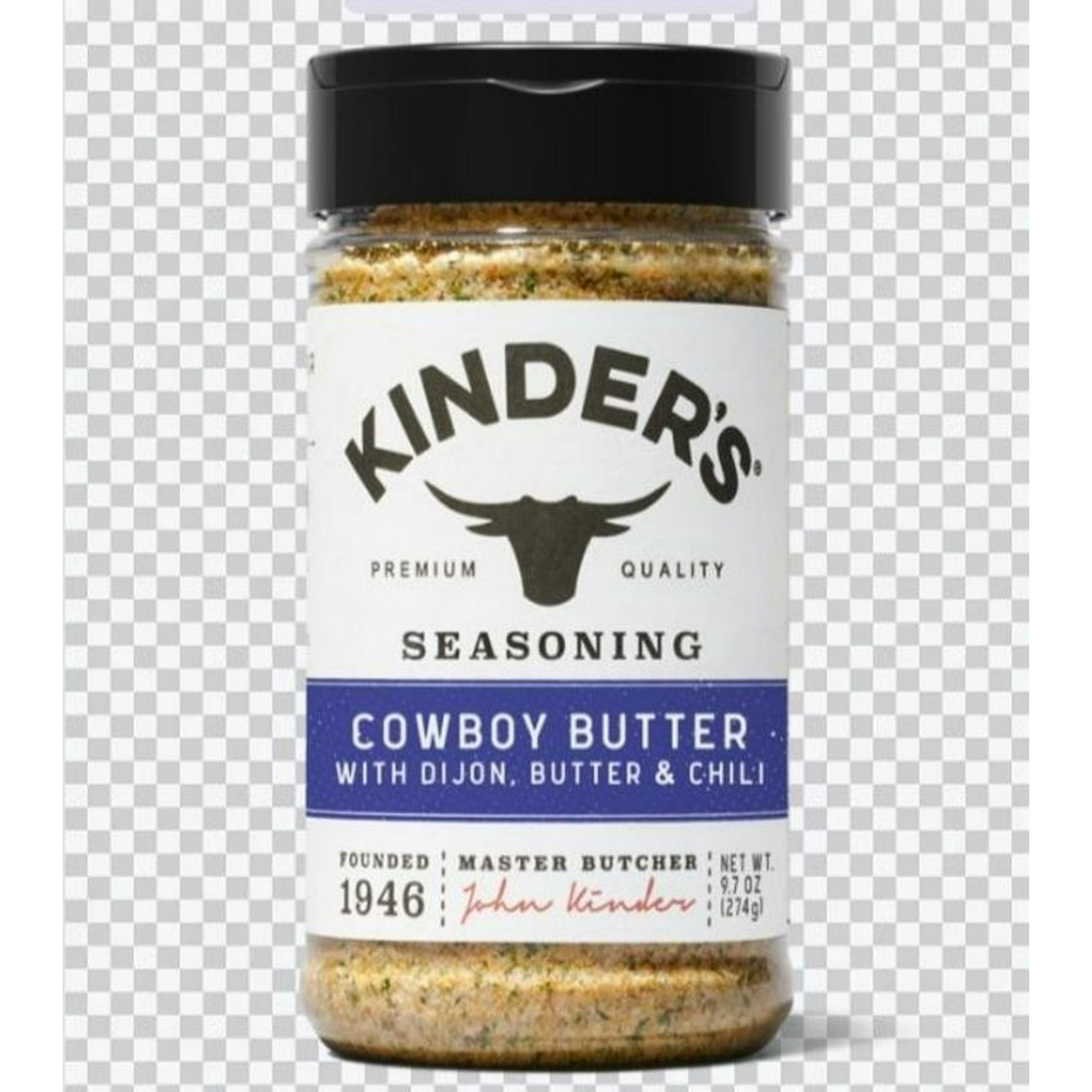 Kinder’s® Cowboy Butter Seasoning 9.7 oz (2 Pack) Garlic Dijon Chili Spice Mix
