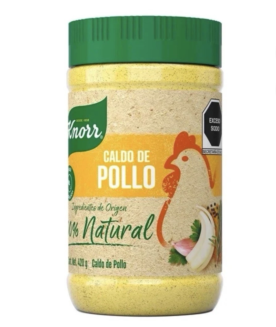 Knorr BEST Mexico Chicken Bouillon 14oz Jar Caldo De Pollo 100% Natural No MSG