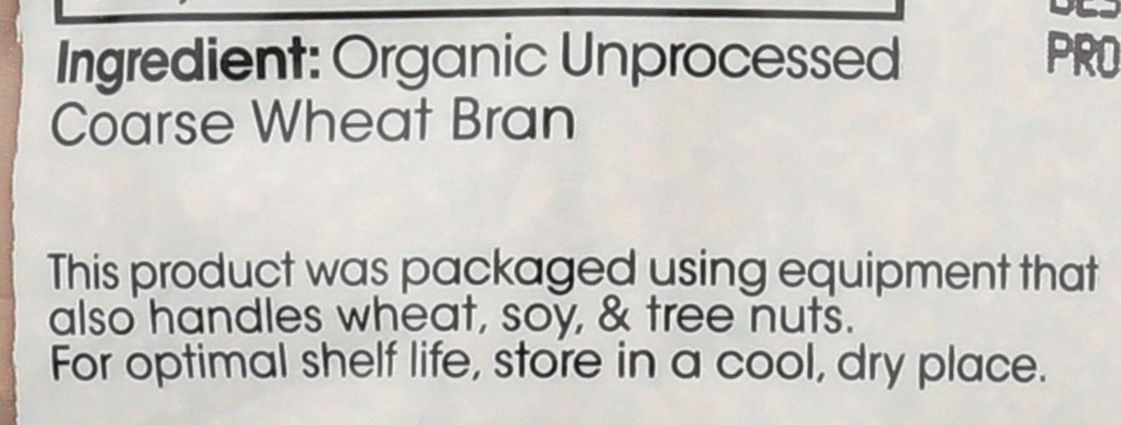 Shiloh Farms, Bran Coarse Organic, 16 Ounce 1 Pound (Pack of 1)