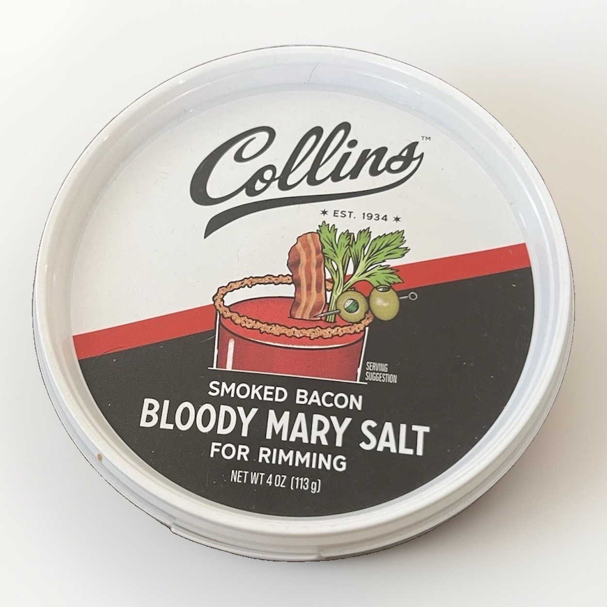 2 Collins Smoked Bacon Bloody Mary Salt Rimmer for Cocktails 4 Ounce