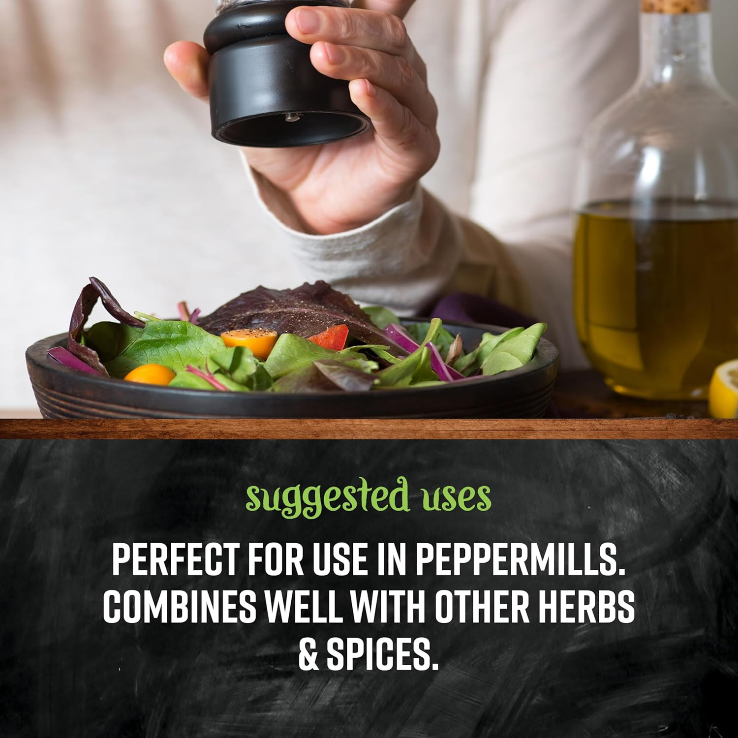 Black Peppercorns, 1-Pound Bulk, Great in Peppermills, Add Satisfying Heat & Bit