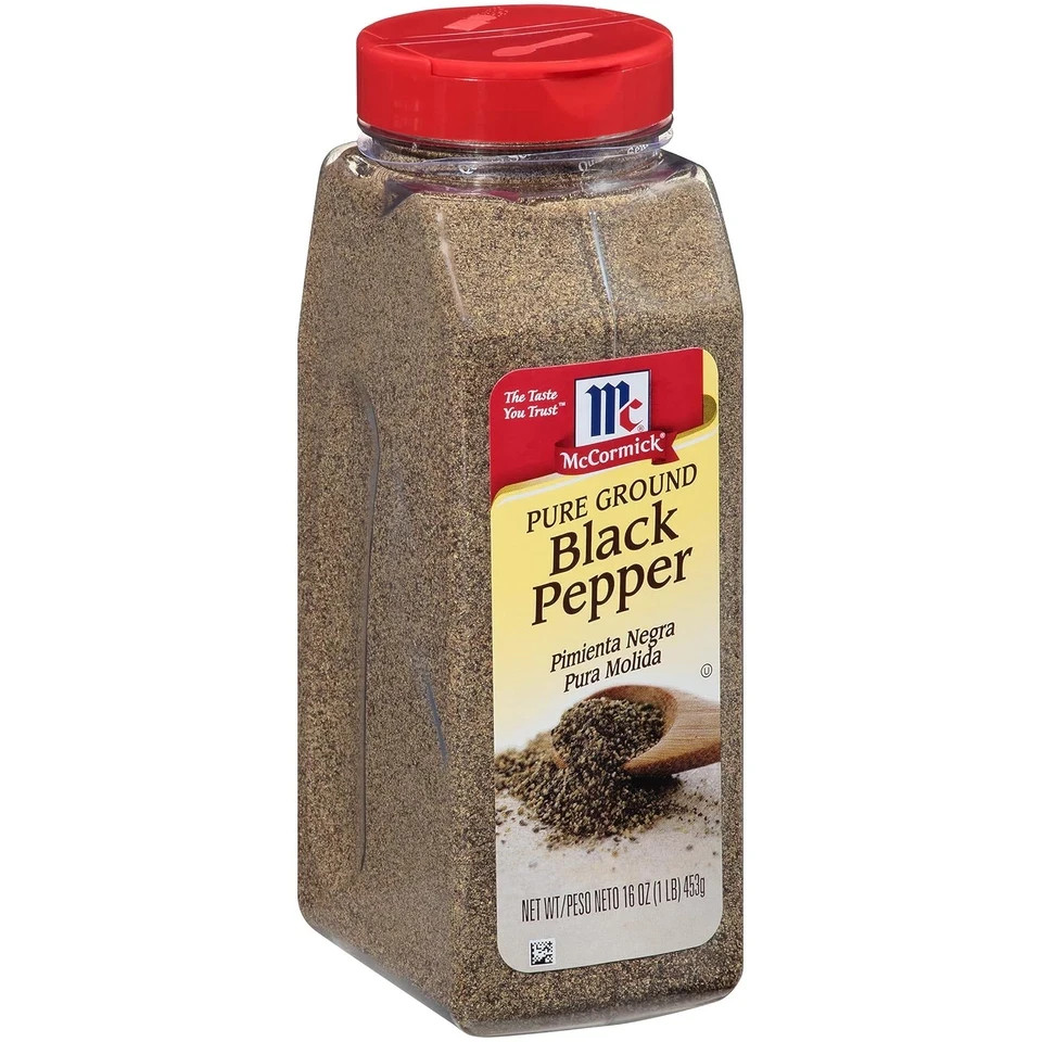 Mccormick Pure Ground Black Pepper 16oz Bold Classic Pepper Flavor for Kitchen