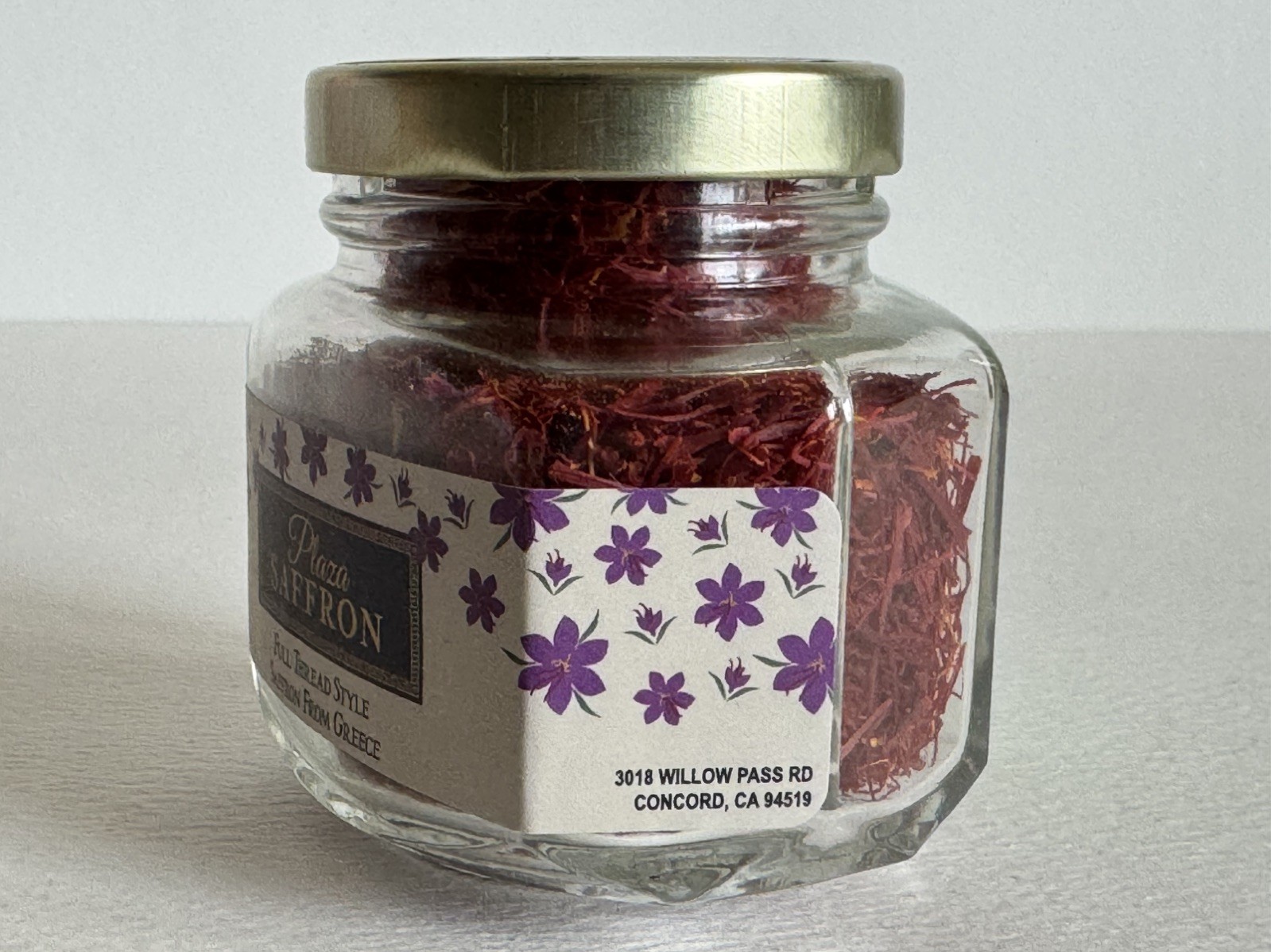 SAFFRON THREADS STRANDS GREEK FULL THREAD HIGH QUALITY PURE PREMIUM 14 GRAM JAR