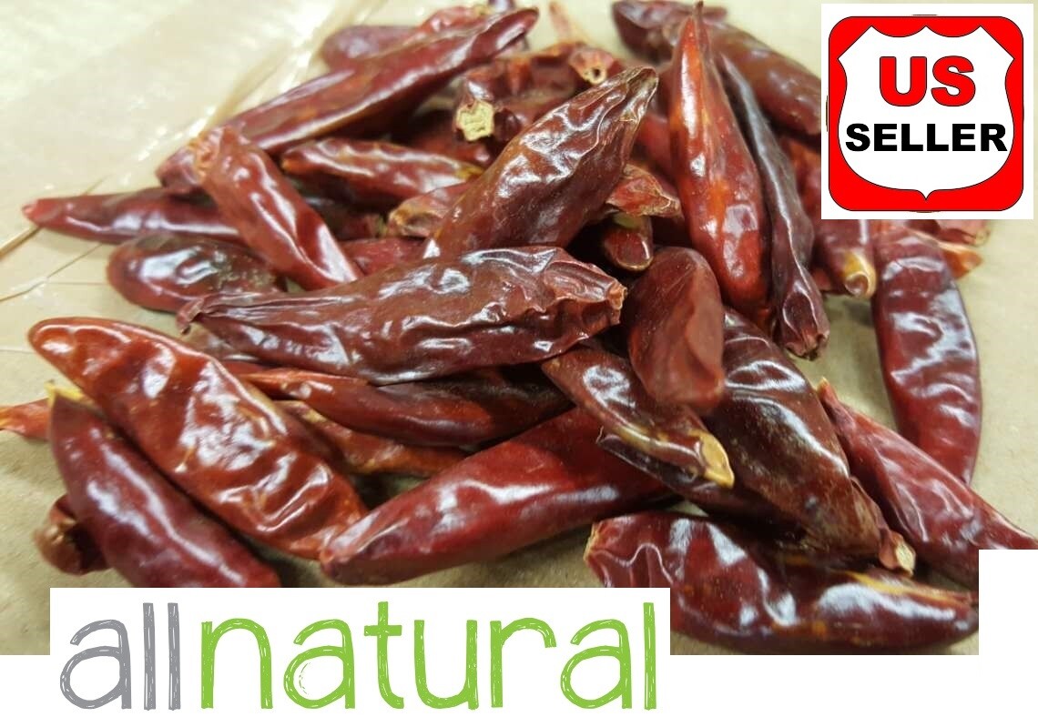100% PREMIUM Sun Dried Red Chili Japanese,Stemless , 4 oz-5lb