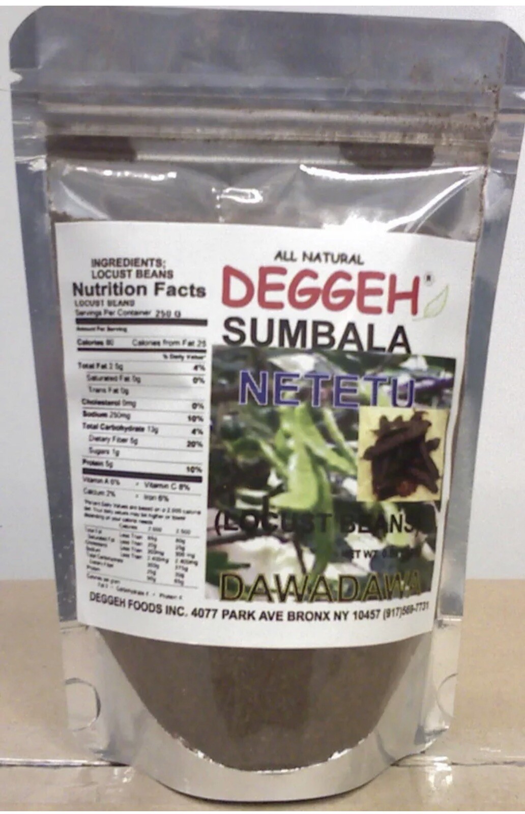 Organic Locust Beans powder fermented , DawaDawa, sumbala , netetu Spice