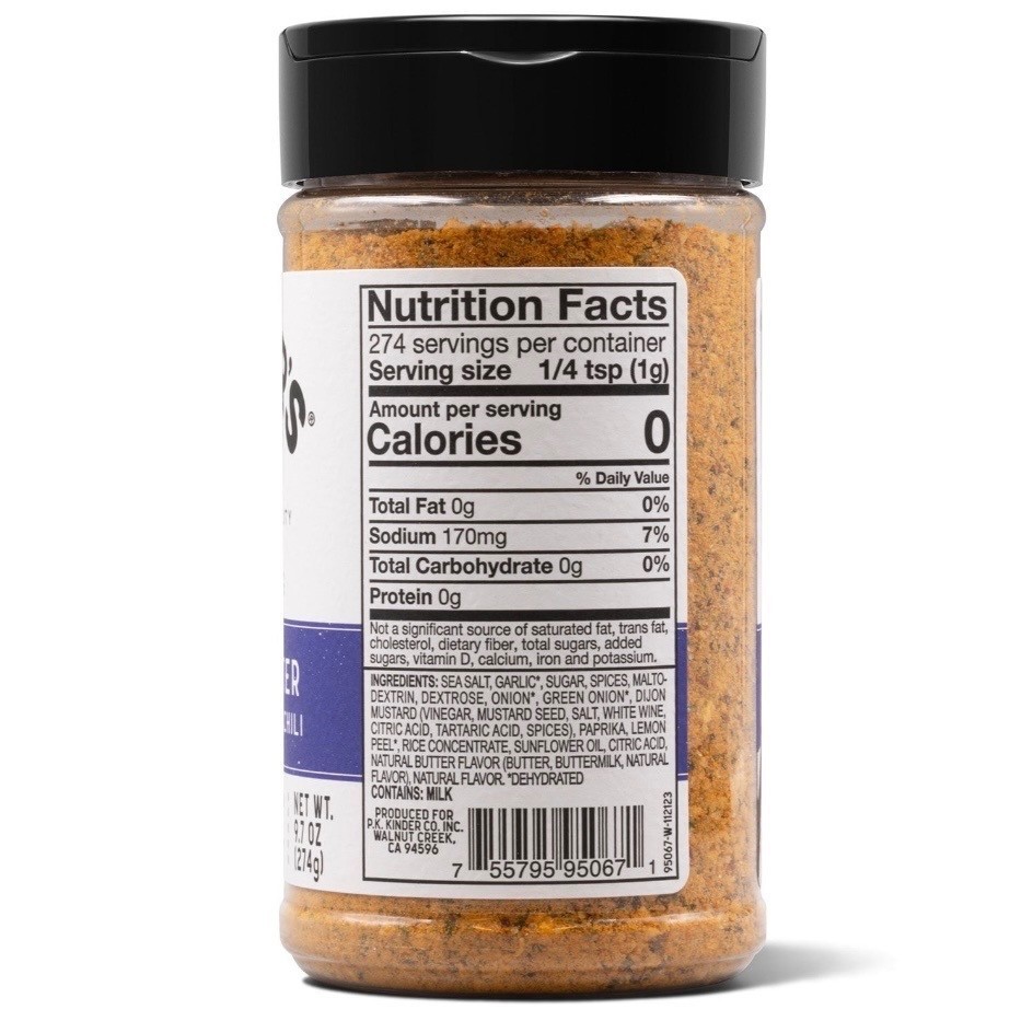 Kinder’s Cowboy Butter Seasoning 9.7oz Garlic Herb Dijon Blend