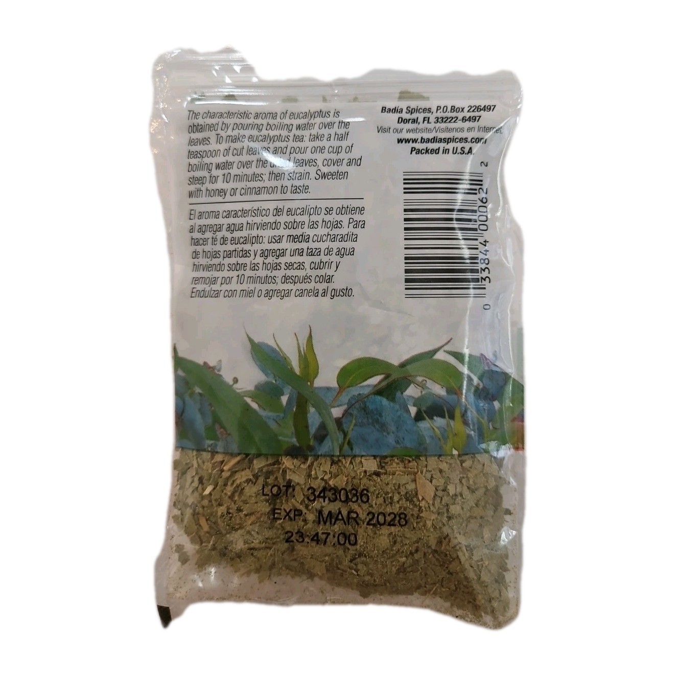 Badia Gluten Free Eucalyptus Leaves .5oz For Tea 1 Pack
