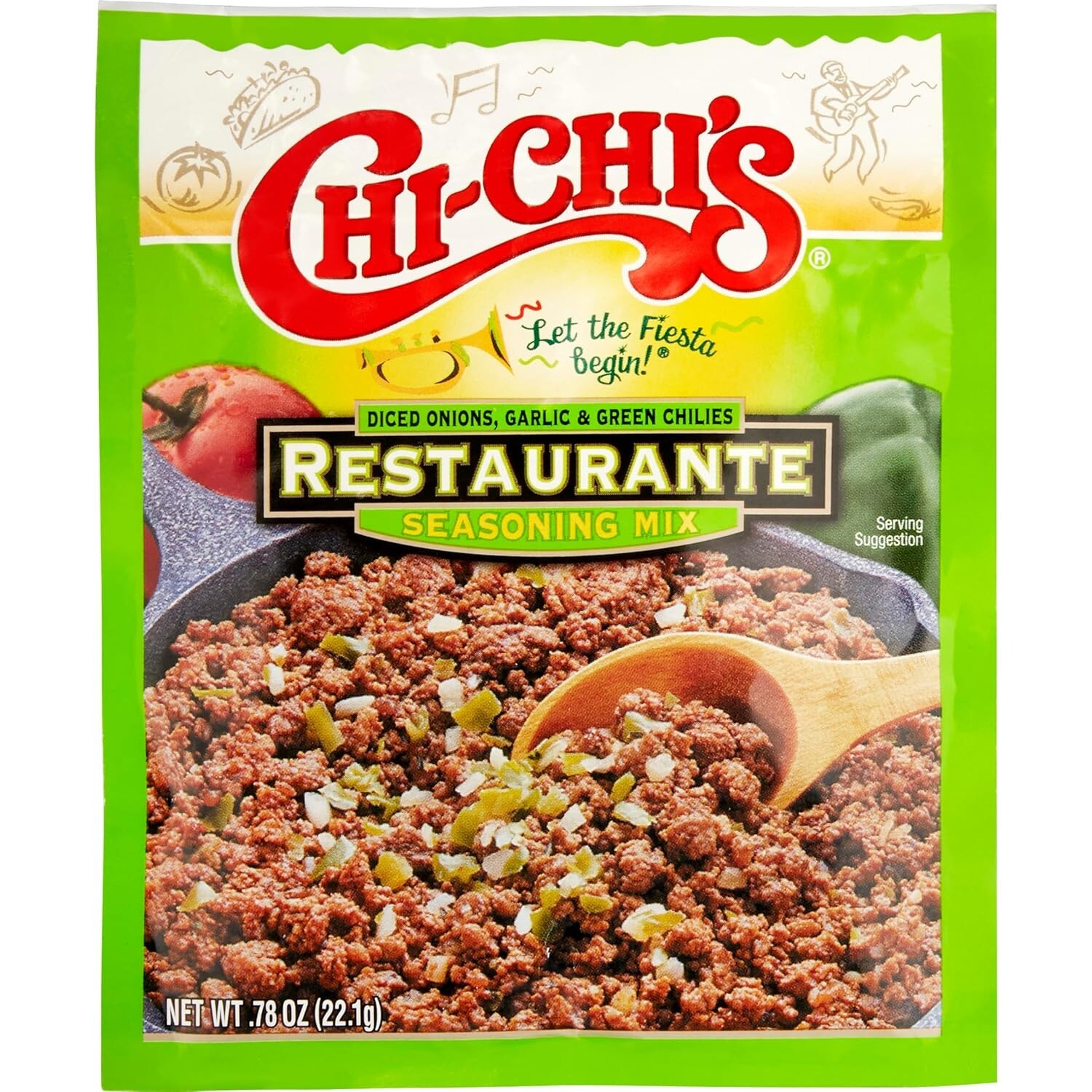 Fiesta Restaurante Seasoning Mix, 0.78 Ounce Pack of 24