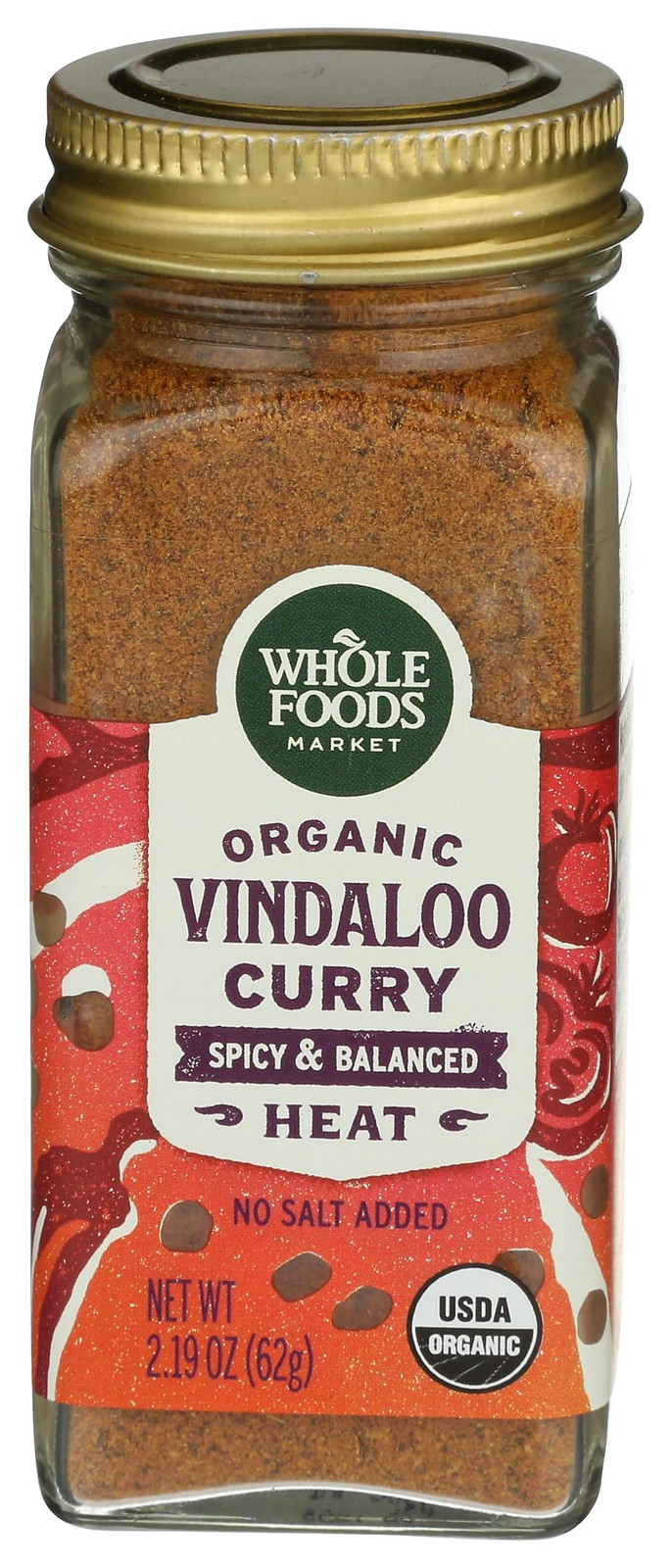 WFM, Organic Vindaloo Curry Seasoning, 2.19 Oz – 5 Count