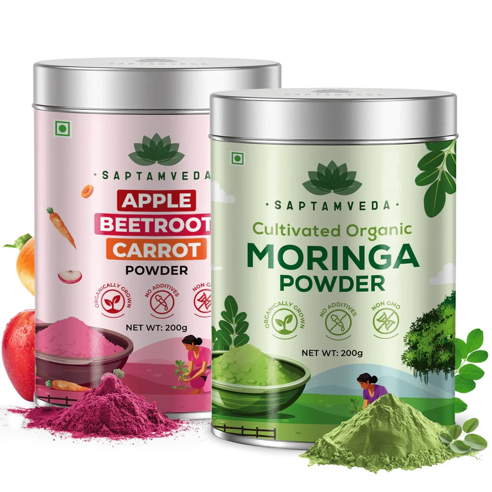 Apple Beetroot Carrot &Moringa Superfood Powder Pure Naturally Dried Antioxidant