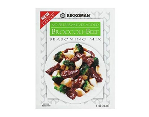 Kikkoman Broccoli and Beef Seasoning Mix (Pack of 2) 1 oz Packets