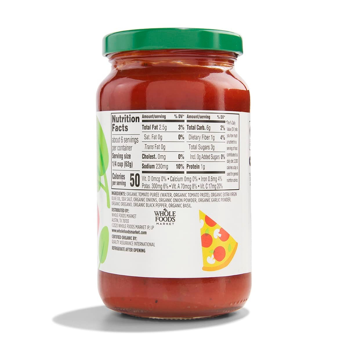 Organic Pizza Sauce, 14 Ounce