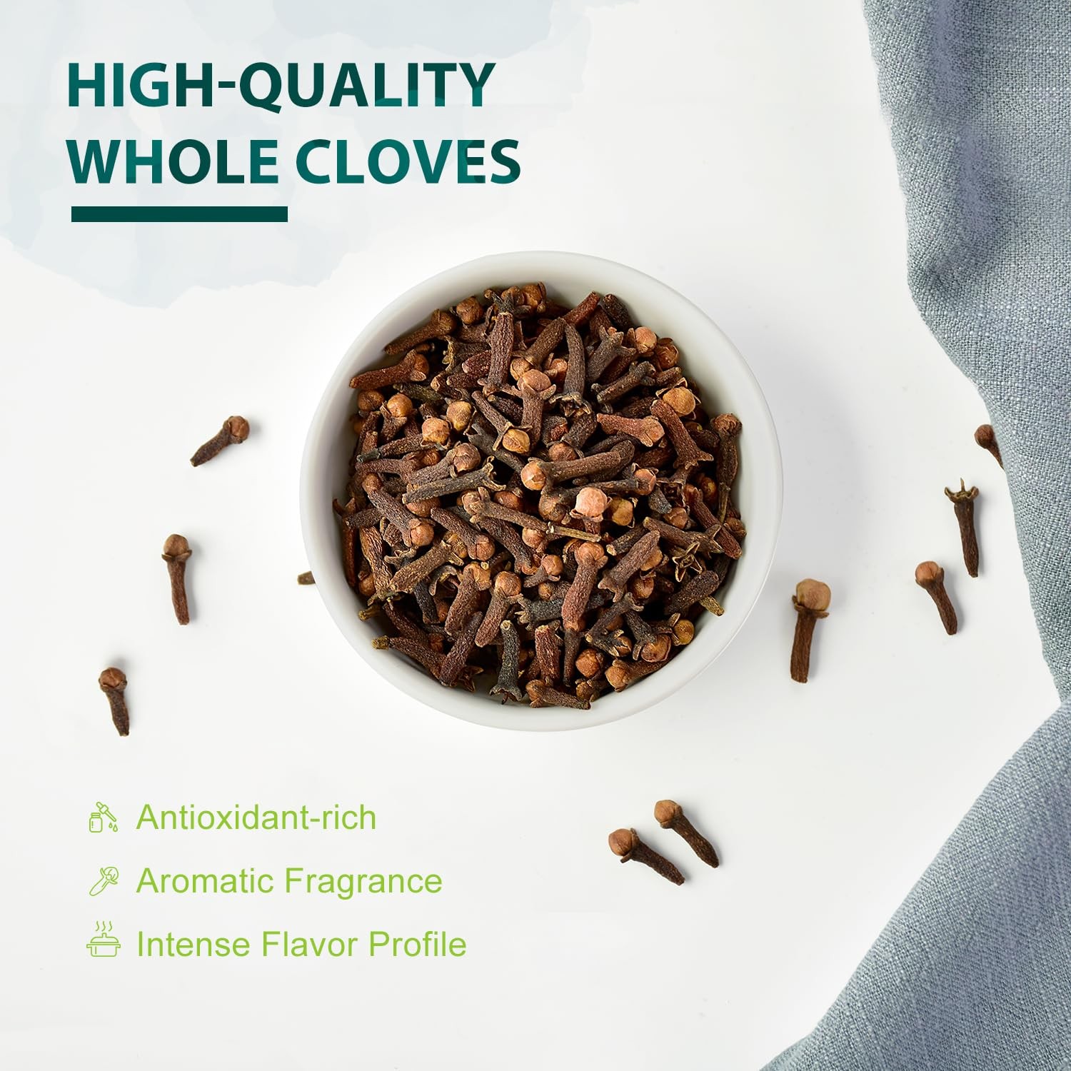 Soeos Whole Cloves 16 Ounce Bulk, Premium Quality Fresh Hand Picked Cloves Wh…
