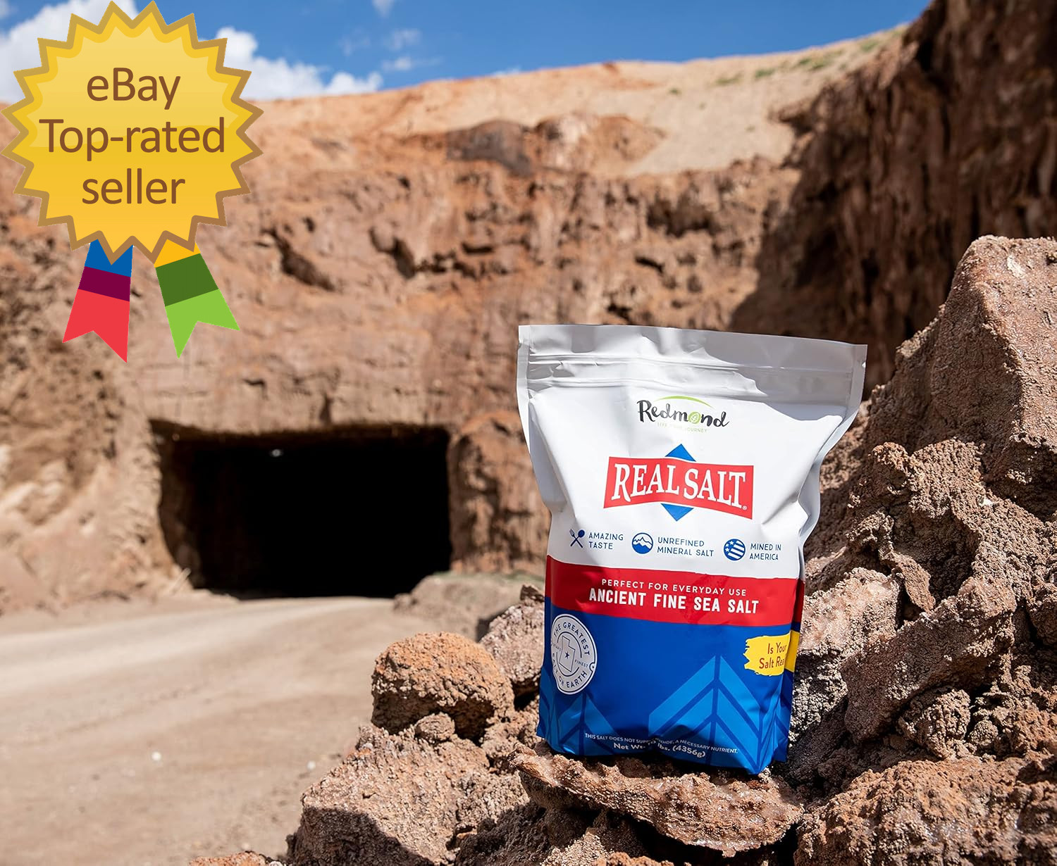 Real Salt 10 Lb Bag- Natural Unrefined Gluten Free, Fine Sea Salt, 10Lb Bag