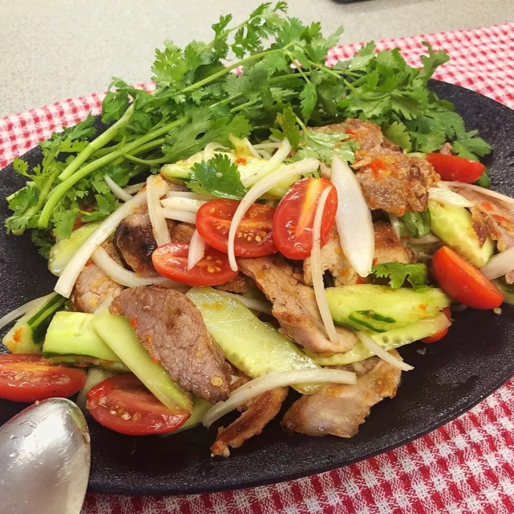 Rosdee Menu Thai Powder Pork Food Marinated Grilled Seasoning Sauce 60g X 6